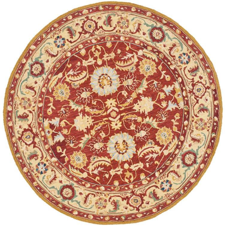 Safavieh Chelsea HandHooked Wool Red/Ivory Area Rug & Reviews Wayfair